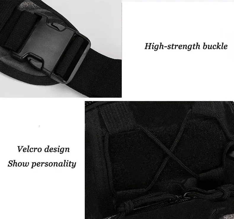 Men Backpack Molle Tactical Sling Chest Pack Shoulder Bag Outdoor Travel Hiking