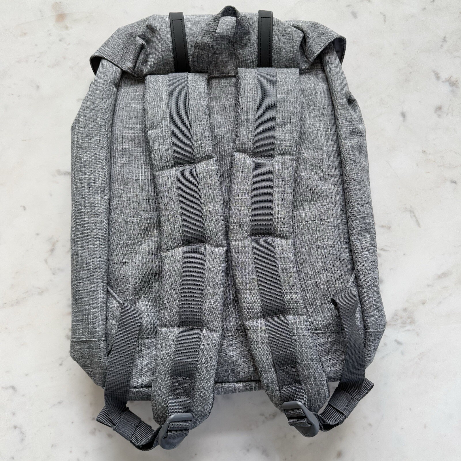 Herschel Supply Co Retreat Backpack Gray Raven Crosshatch company logo $100