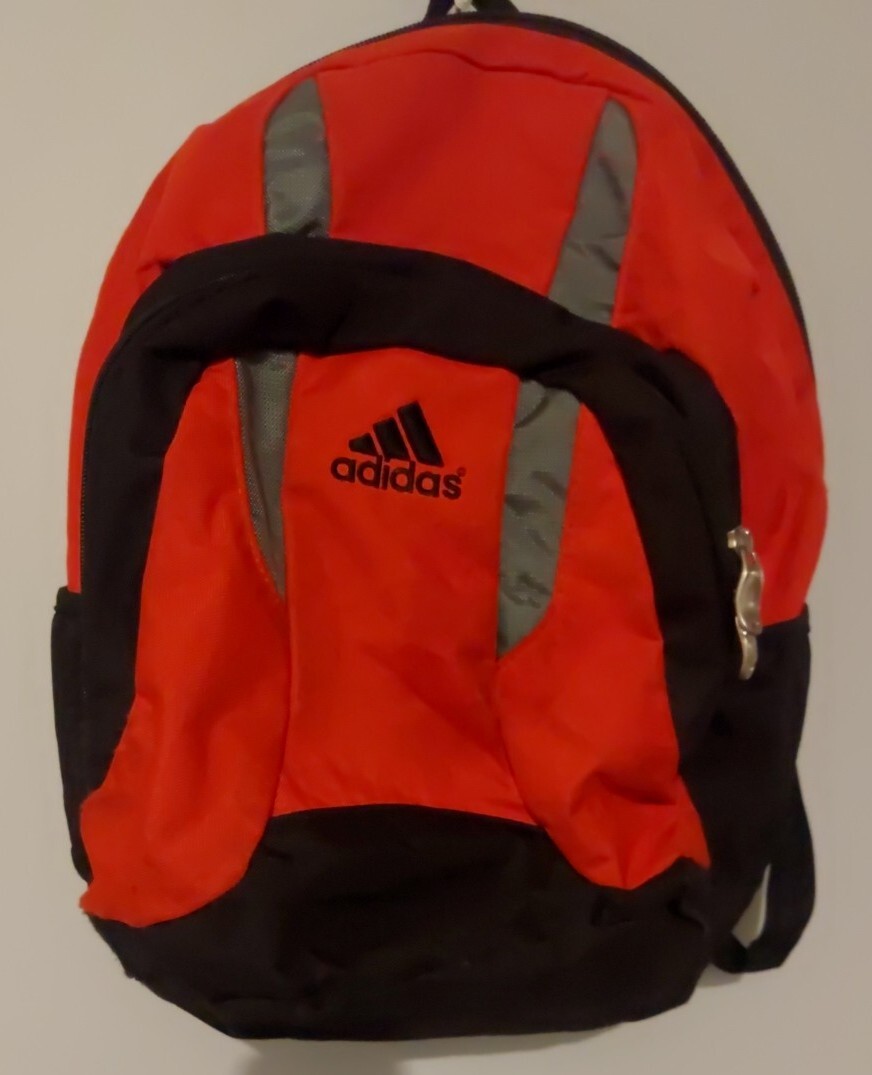 Adidas Backpack Black/Red Compartments Flaw See Description Sale
