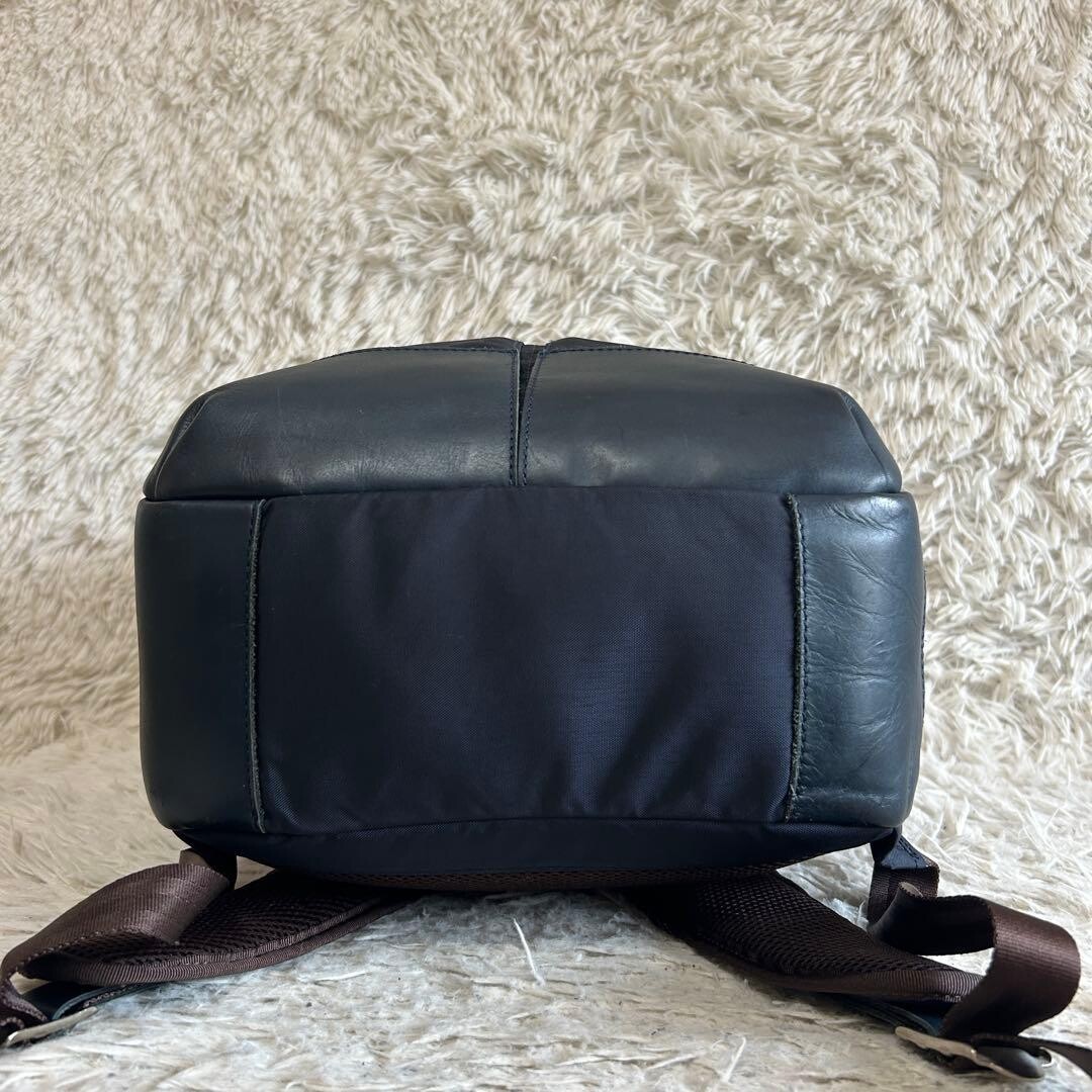 Master-piece STREAM Navy Nylon Leather Business Backpack Large Japan 42cm