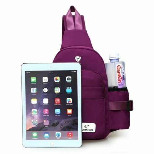 Men Women Nylon Crossbody Shoulder Cycle Sling bag Chest Daily Travel Backpack