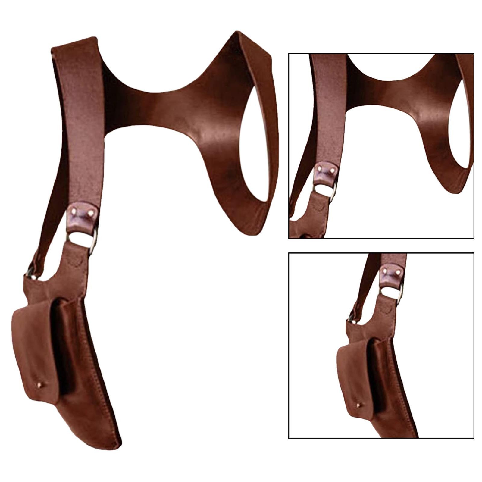 PU Leather Hidden Underarm Shoulder Bag. Women Men Shoulder Wallet Concealed