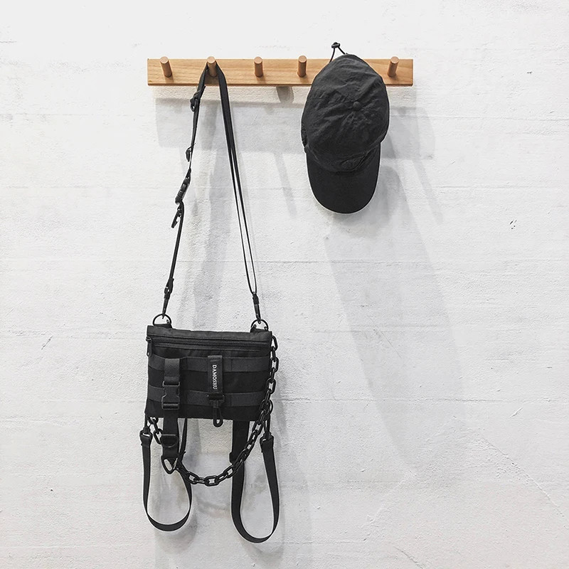 quality Nylon chest bag Unisex Mini Backpack Hip Hop Vest Pack Functional Chest