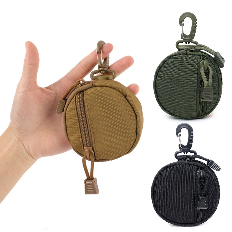 Tactical Molle Small Case Wallet EDC Pouches Military Gear Coin Purse Keychain