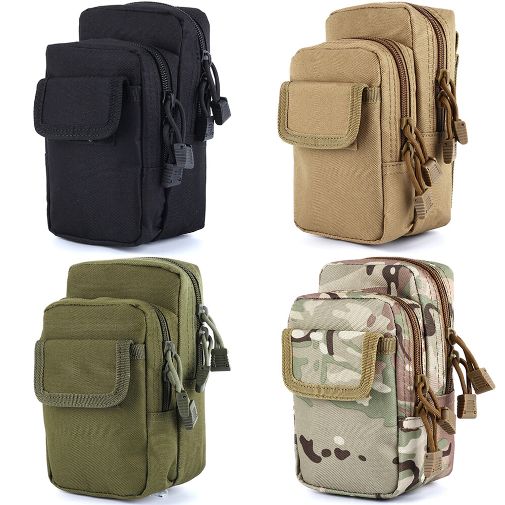 Outdoor Military Molle Pouch Belt Pack Bag Tactical Men Waterproof Waist Pocket