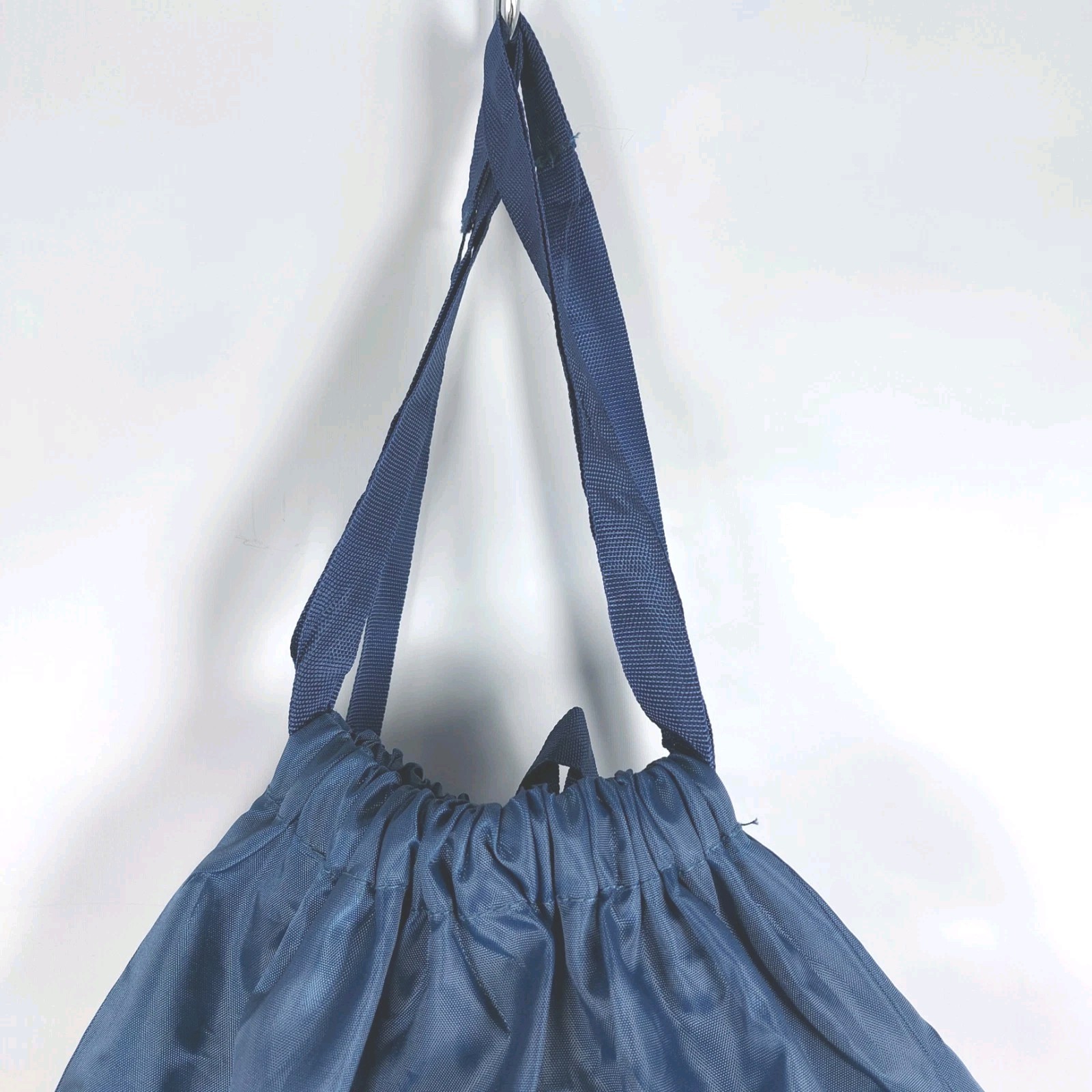 Skechers Backpack Nylon Drawstring Gym Shoe Bag Carry Tote Navy Blue Lightweight