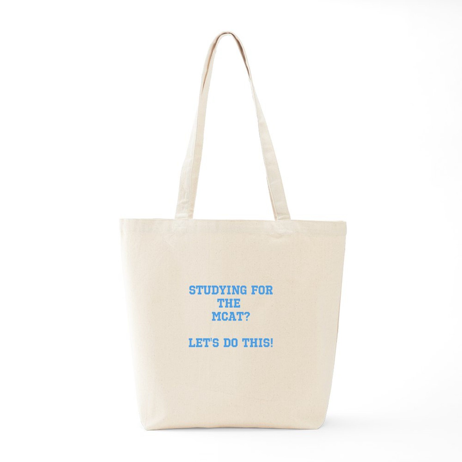 CafePress MCAT Study Natural Canvas Tote Bag, Cloth Shopping Bag (1597164363)