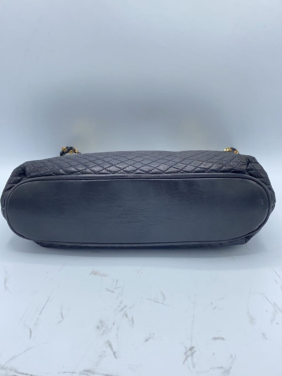BALLY Shoulder bag Leather black Authentic From Japan