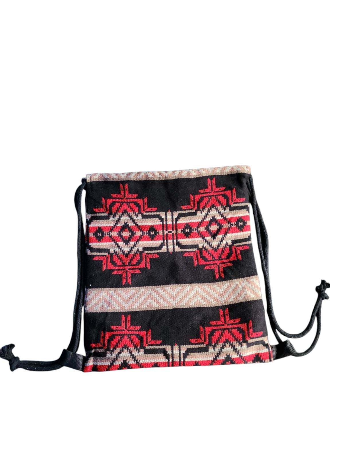 Drawstring Sack Pack Southwest Style Cotton Travel Backpack Foldable USA SELLER