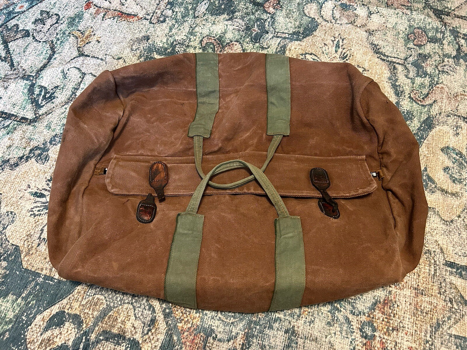 Escape From The Ordinary Heavy Canvas Duffle Bag Norm Thompson Portland OR