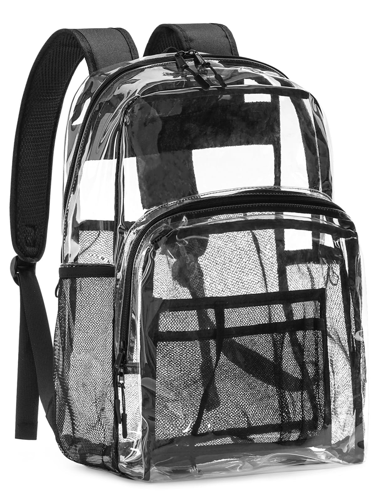 Heavy Duty Clear Backpack 19″ Transparent Book Bag for School, College, Work, Sp