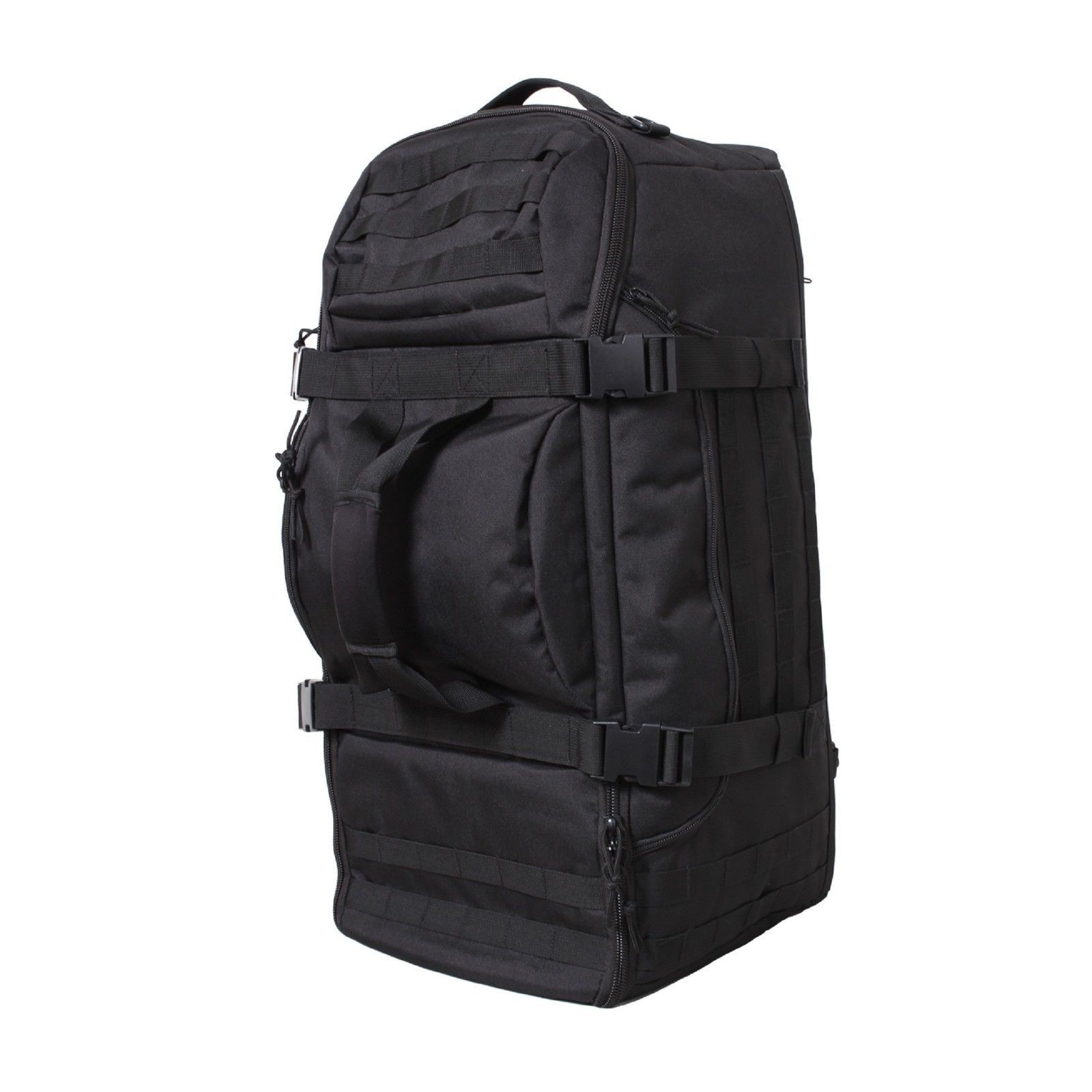 Black 3 In 1 Convertible Mission Bag 26″ Tactical MOLLE Backpack & Shoulder Pack