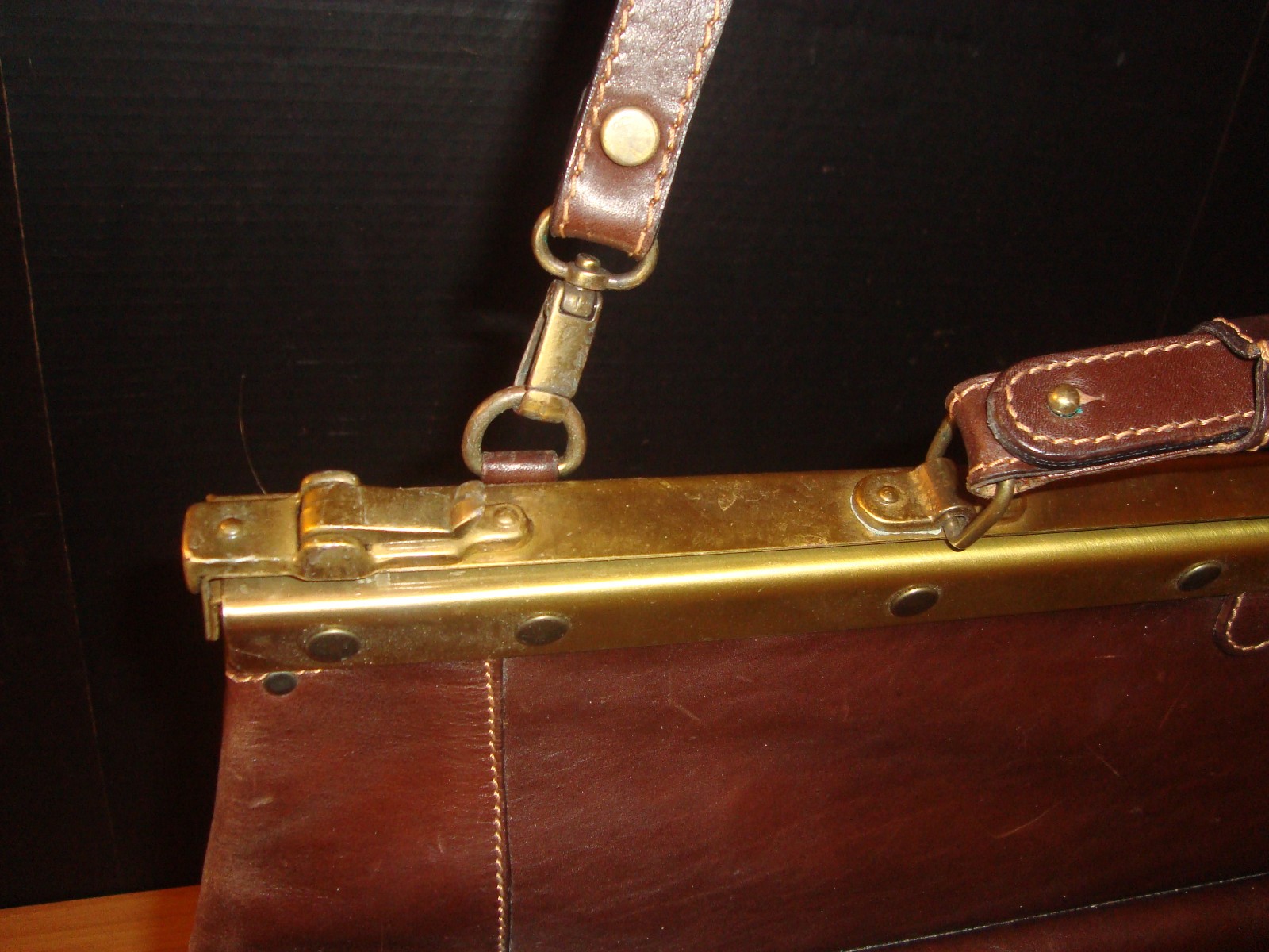 Rage Huge Vtg Robe Di Firenze Handmade Genuine Italian Leather Briefcase Bag
