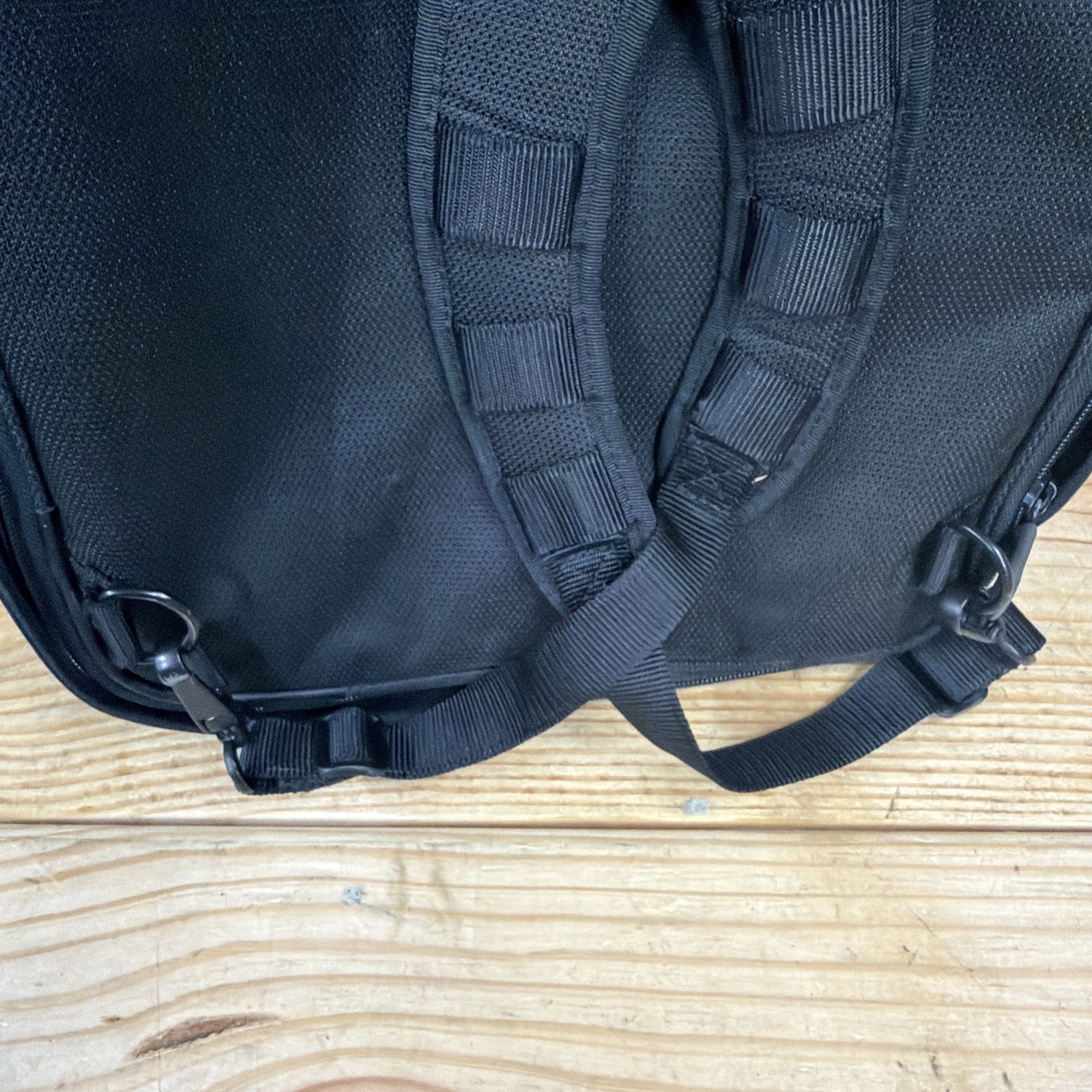 TUMI Expandable 3-in-1 Travel Bag Backpack Briefcase Black Ballistic Nylon 22″