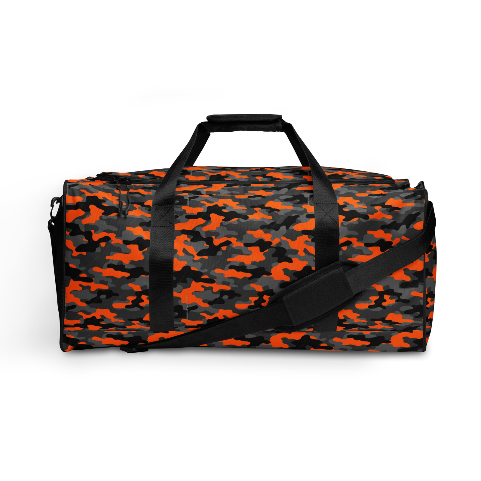 Orange & Black Camouflage Duffle bag