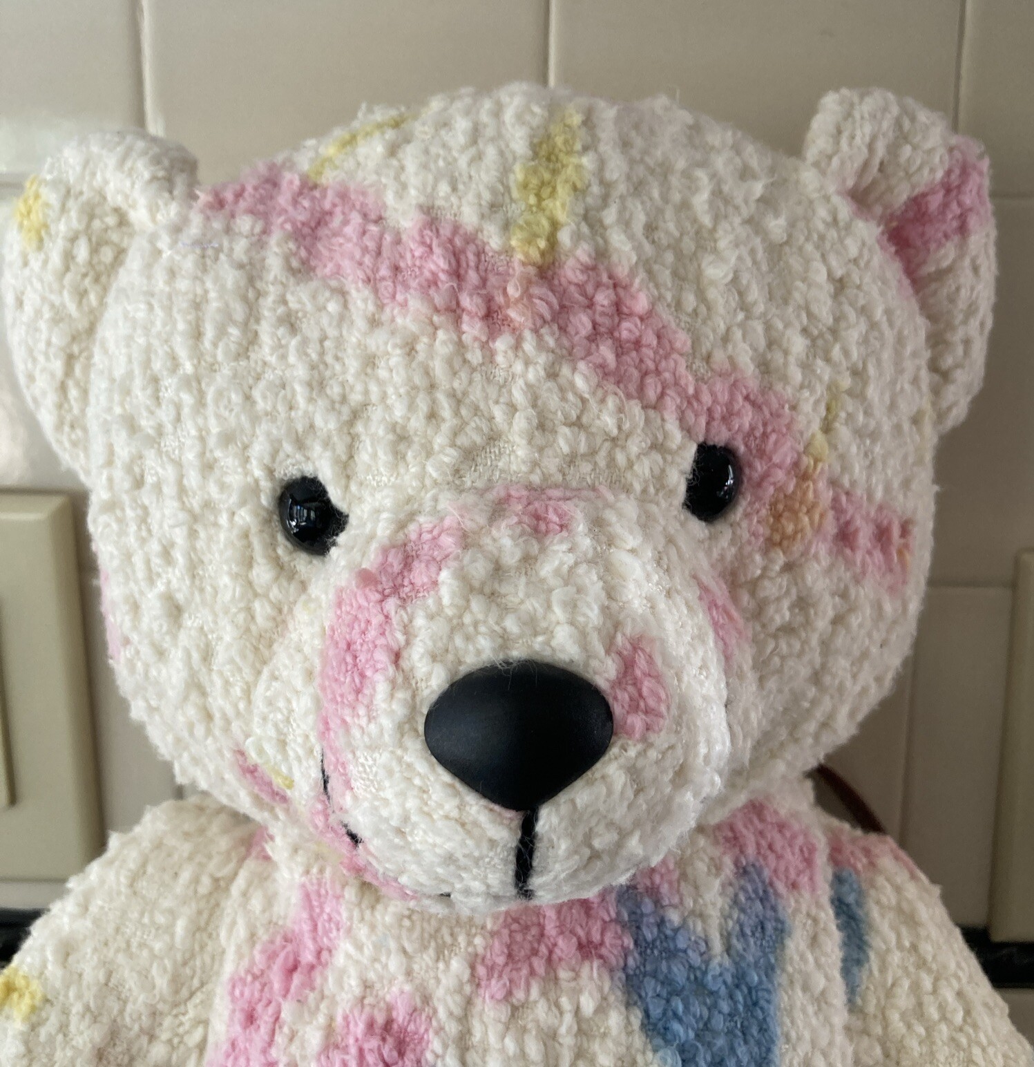 Palm Angels Teddy Bear Backpack Tie Dye Print Cotton Blend NEW Hard To Find NWT