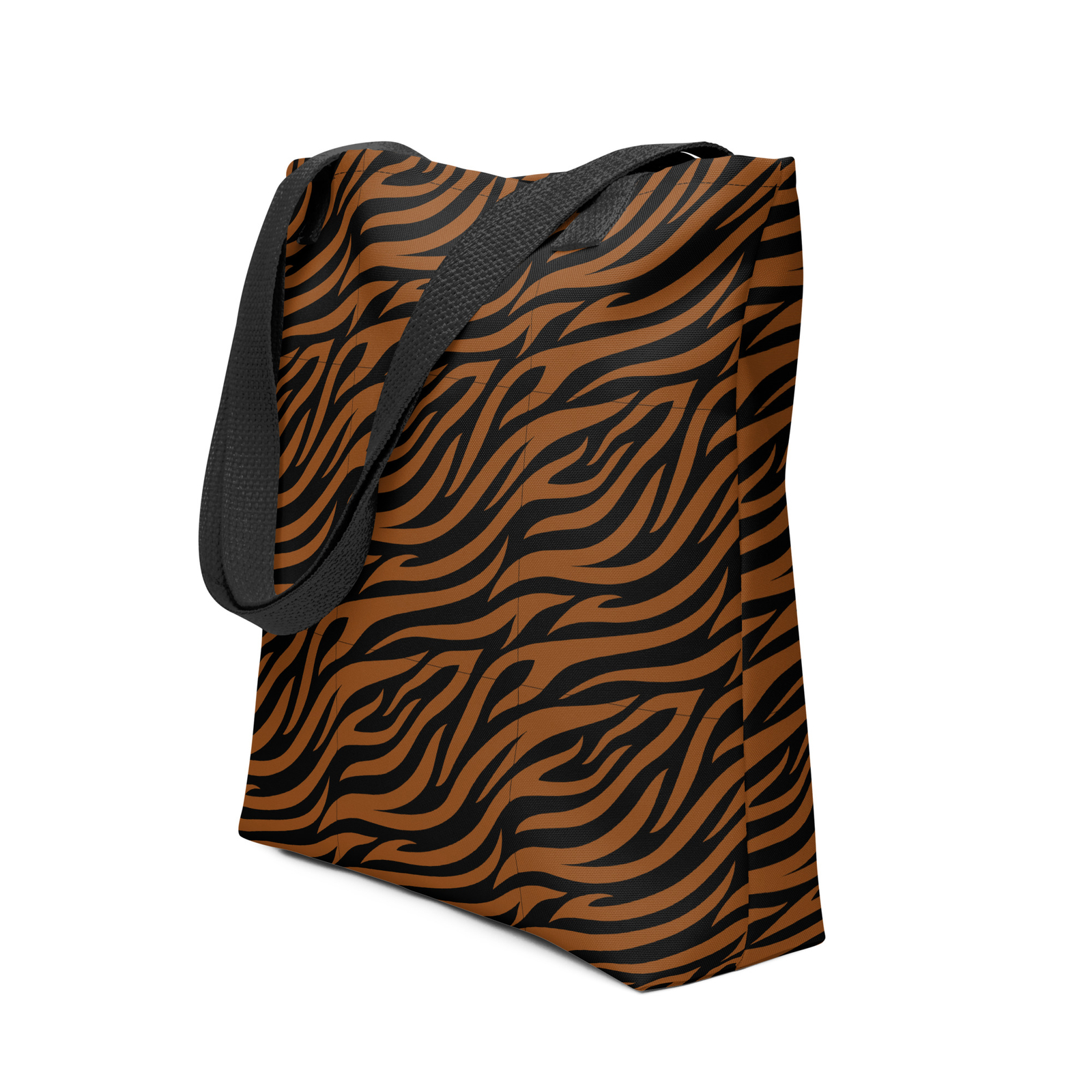 Tote Bag – Brown And Black Striped Tiger Casual Shoulder Handbag