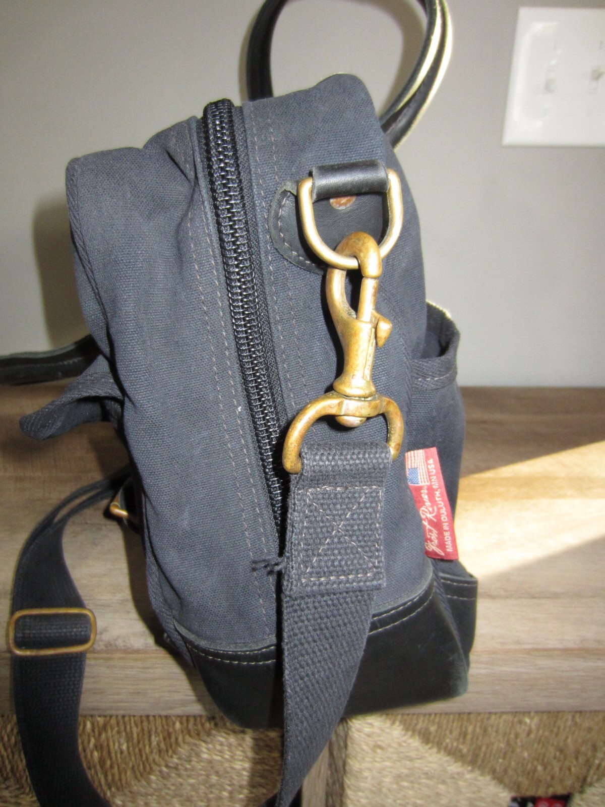 Frost River for Askov Finlayson Correspondent Brief Bag Dark Navy Blue Box 11