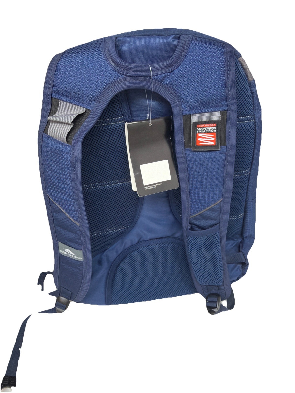 High Sierra Navy Blue Gray Backpack School Travel Bag Bookbag