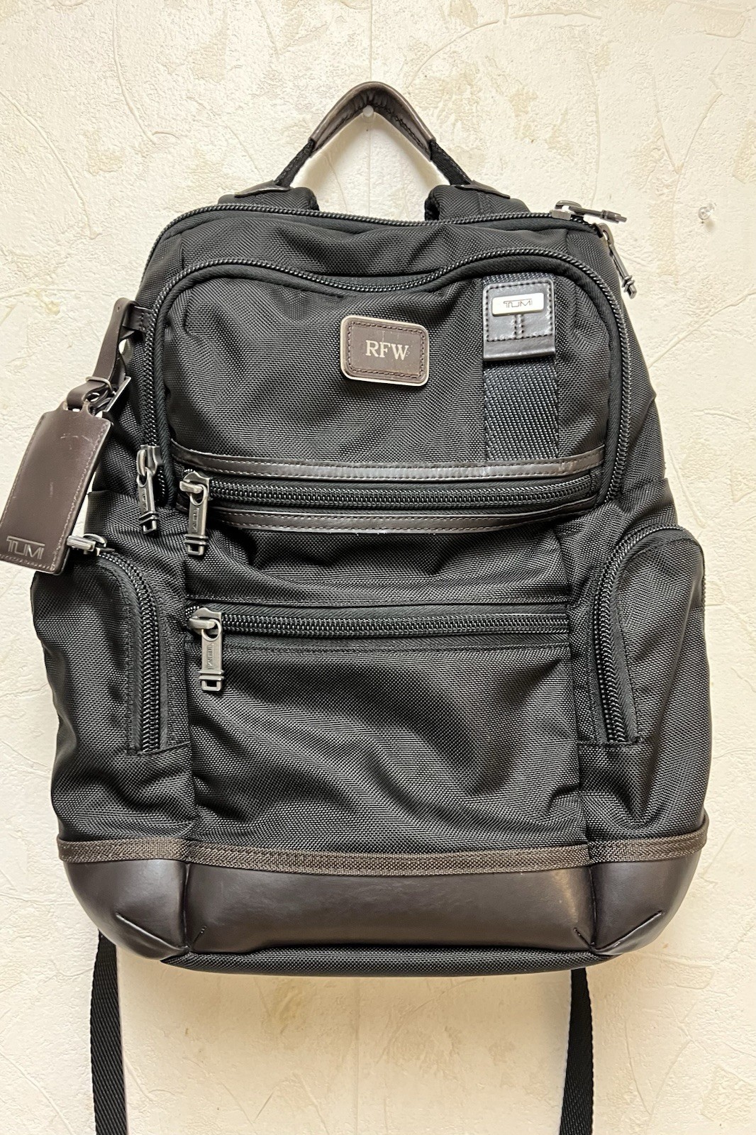 TUMI Parrish 16.0” Ballistic Nylon Backpack – Black/Brown
