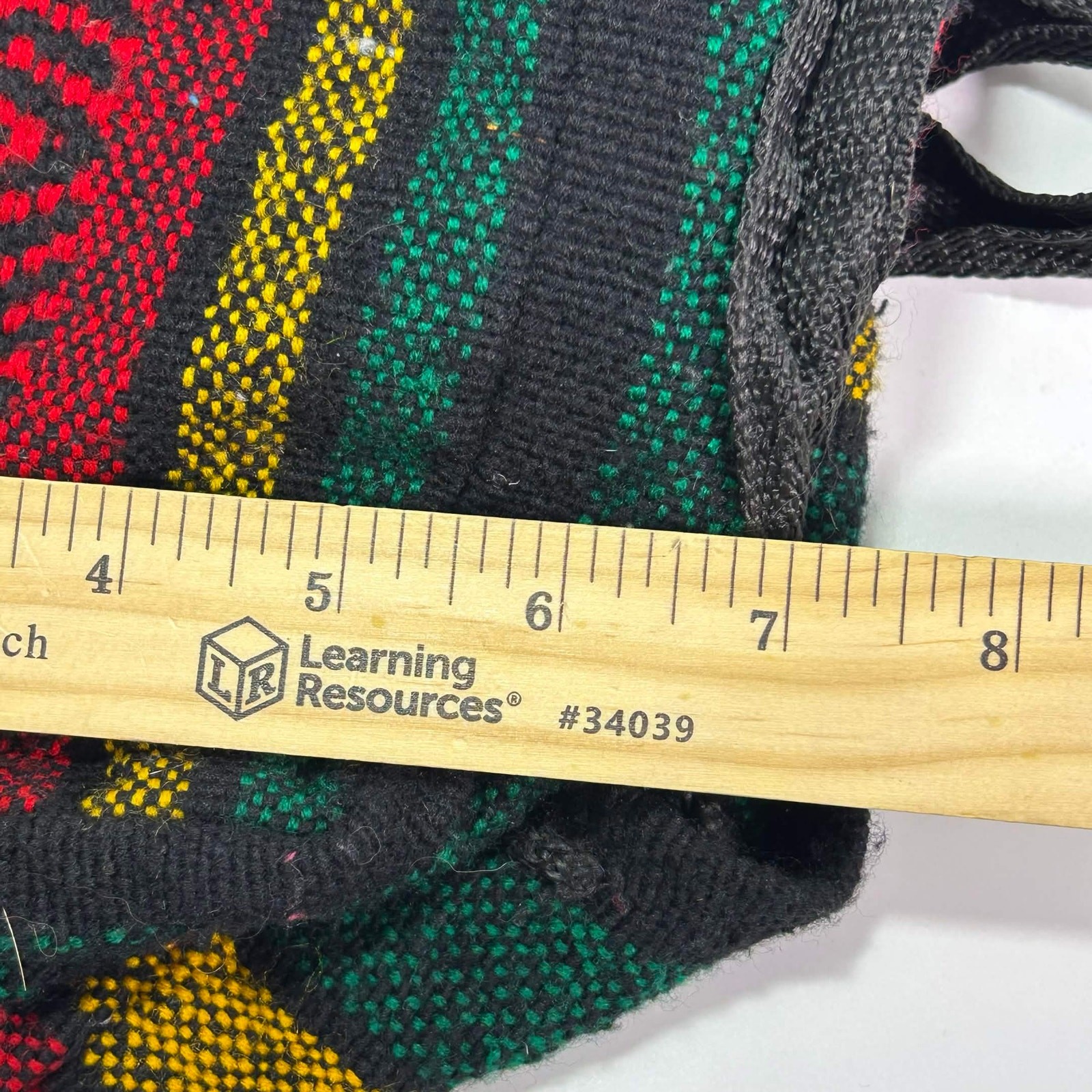 Rasta Velcrow close Back Pack Bag Jamaican Hippie Festival Tropical Lightweight
