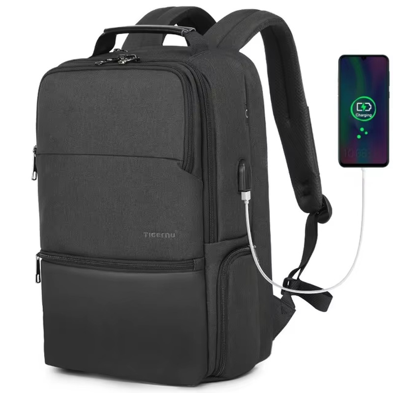 Men Expandable Backpack 15.619Inch Laptop Backpack for Men RFID anti Theft Bag T