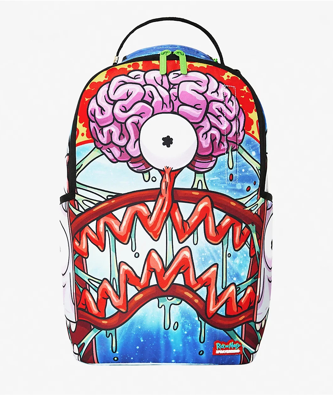 Sprayground Rick & Morty Brain Backpack🔥New Black Bookbag Large School Bag