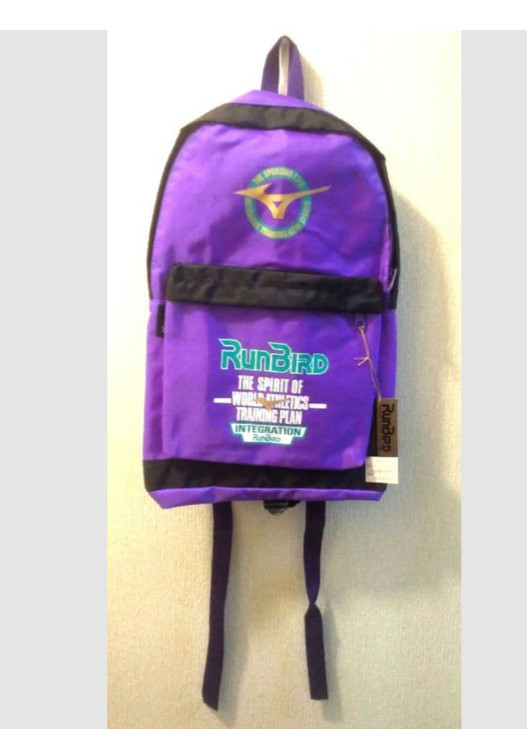 Mizuno RunBird Purple Backpack Brand new, unused, with tags from japan japanese