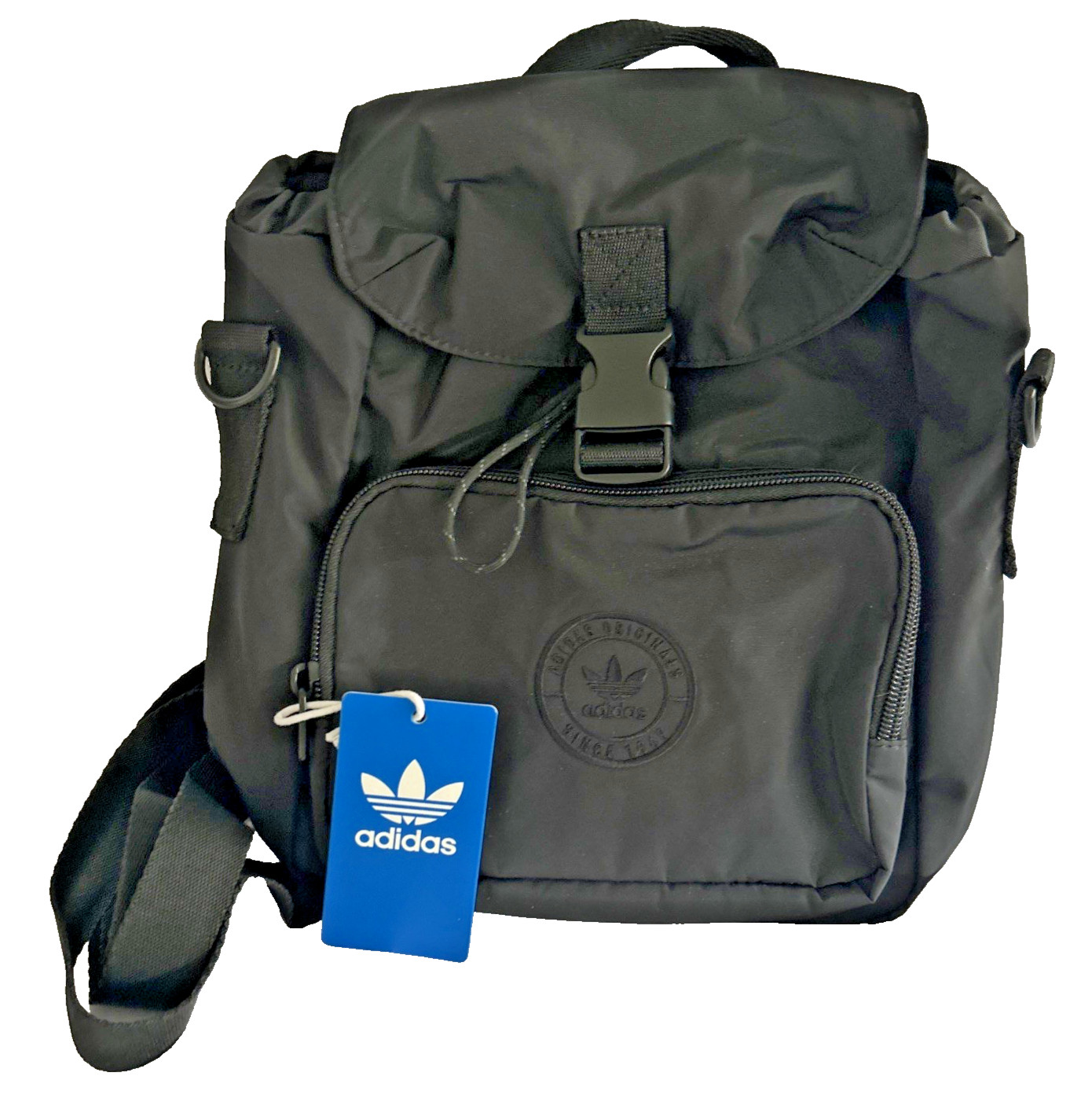 NWT Adidas Originals Micro 3.0 Mini Backpack crossbody Bag Black Color Versatile