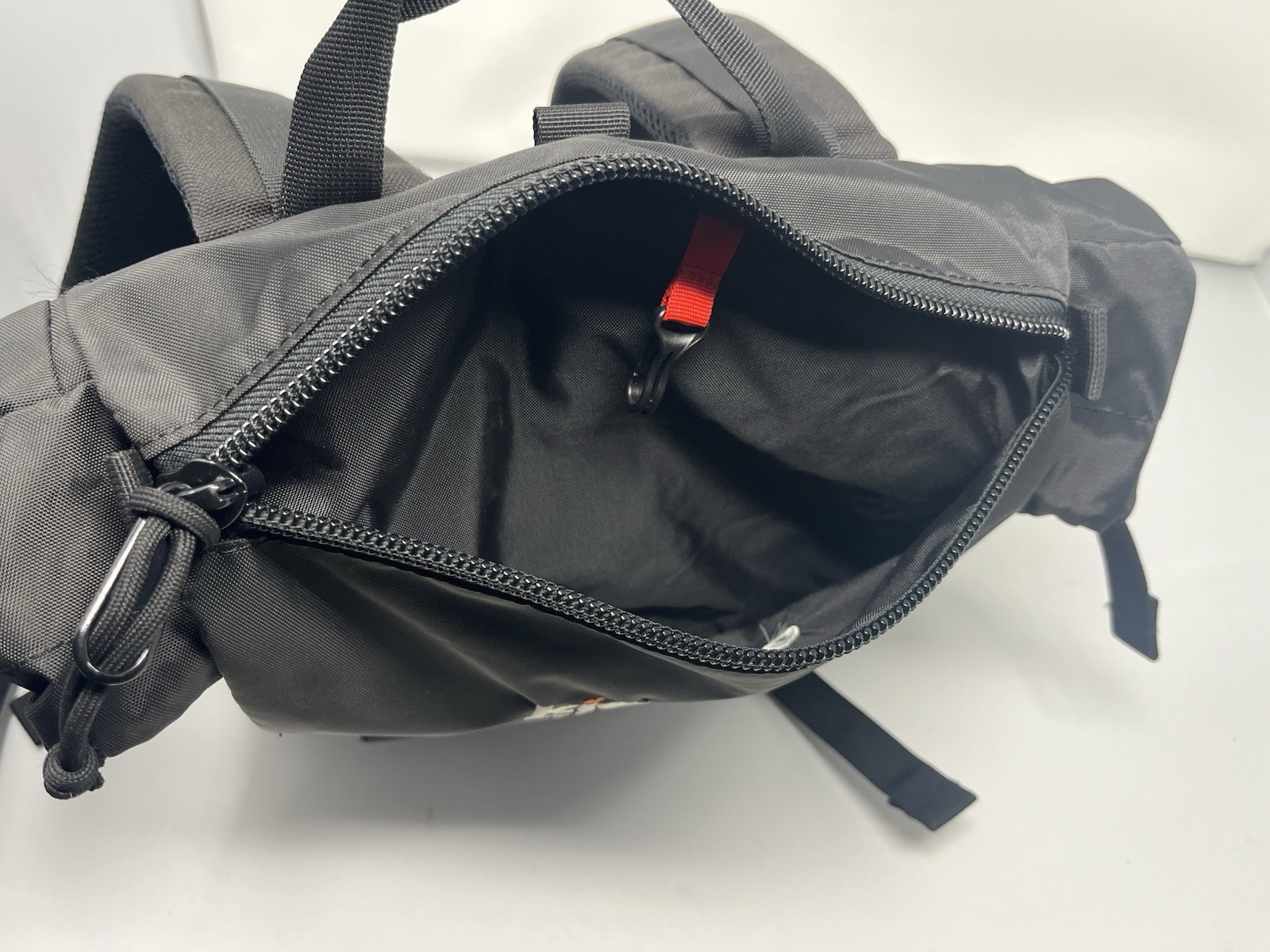 Topo Designs Rover Pack Backpack Black Hiking Kidango Logo Laptop Tote Rucking