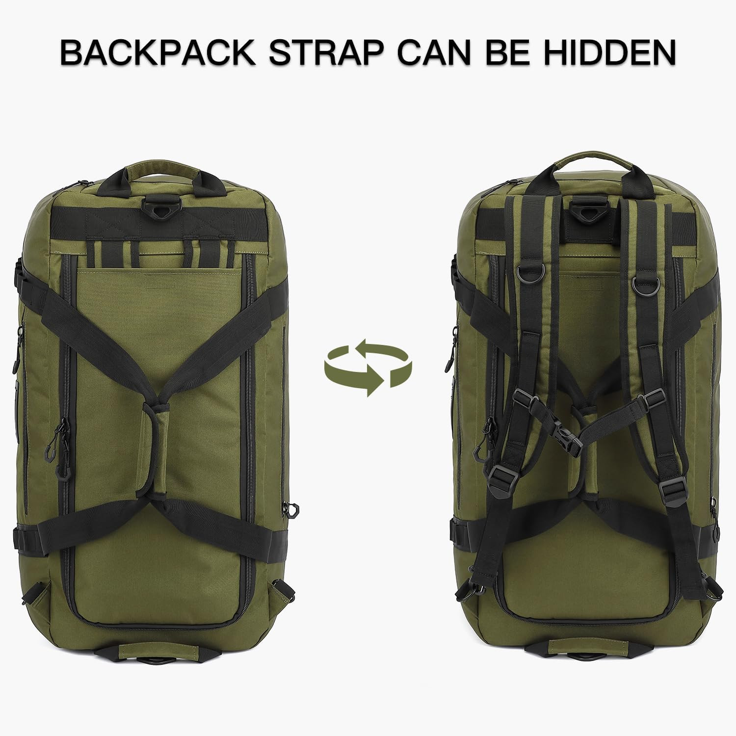 100L Extra Large Travel Duffle Bag Backpack for Men, 3 in 1 Sports
