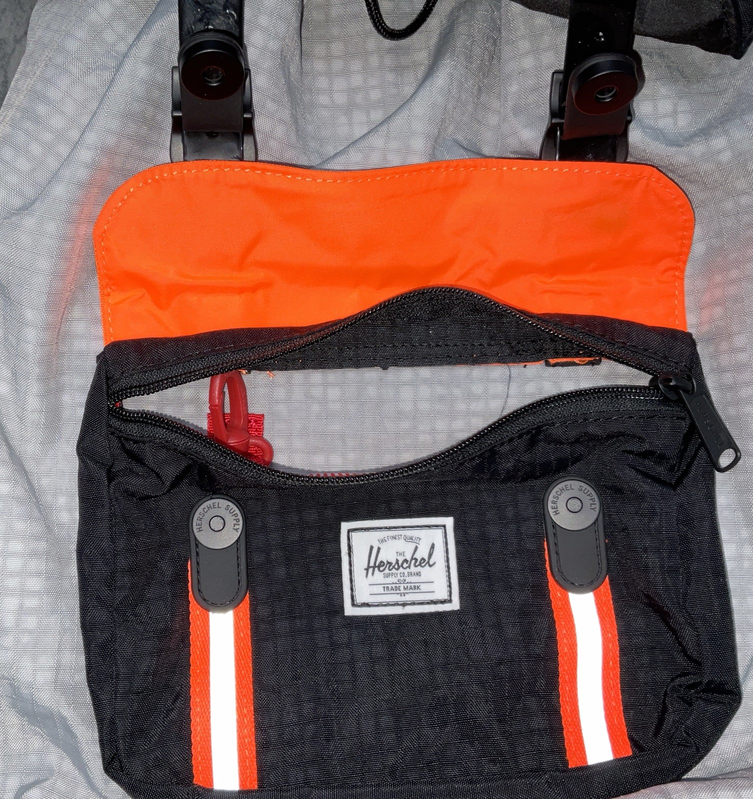 Herschel Supply Co. Little America Mid Backpack Black/Safety Orange