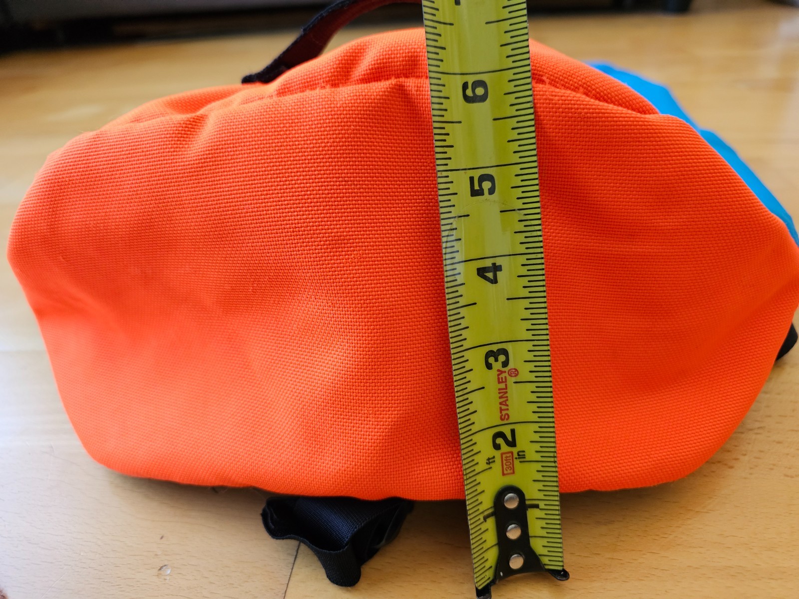 Timbuk2 Tuck Pack Backpack Rolltop Laptop Bag Urban Commuter Orange Blue USA