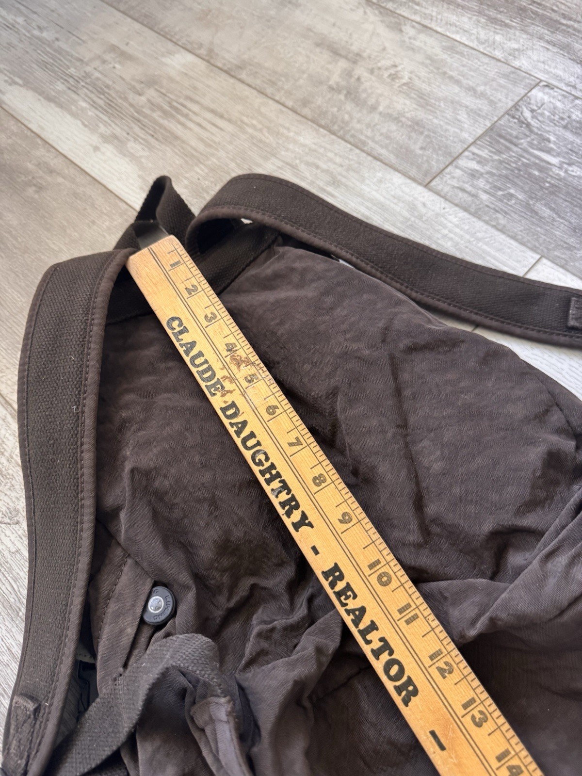 Kipling Brown Nylon Backpack Drawstring Flap Style with Front Zip Pocket & Logo