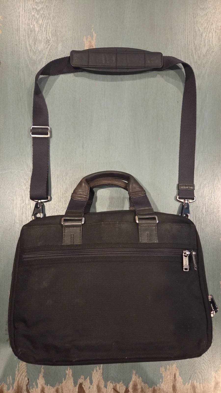 TUMI Alpha Bravo Brooks Slim Briefcase / Laptop Bag – Black 222619HK2