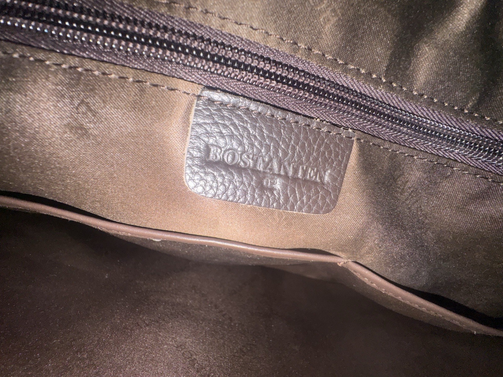 Bostanten Brown Pebbled Leather Briefcase Messenger Laptop Bag Shoulder Strap