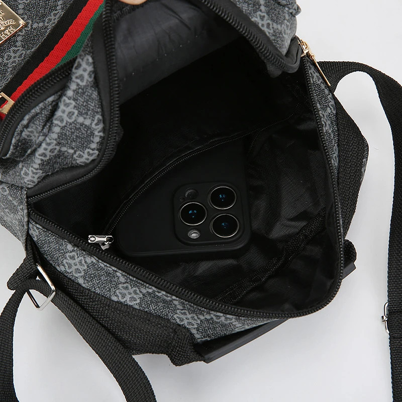 Men’s Crossbody Bag Multi-Layer Large Capacity Waterproof Oxford Casual Business