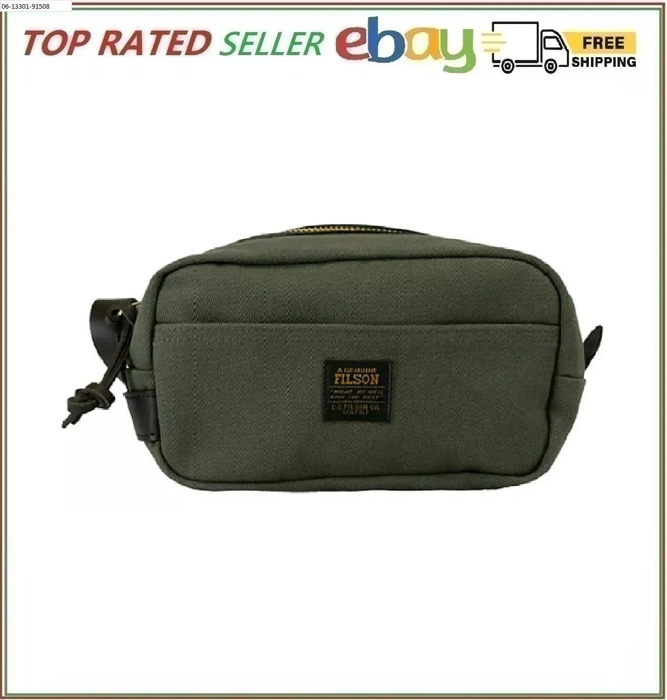 Filson Rugged Twill Travel Kit Otter Green