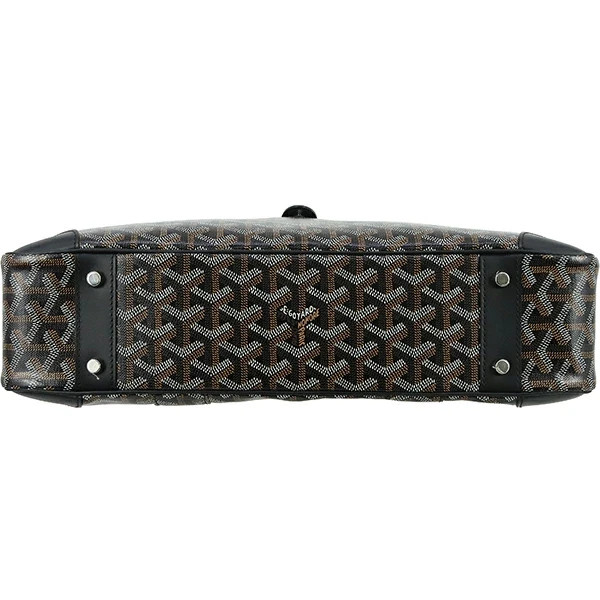 GOYARD Ambassade MM Document Case Goyardine canvas Leather Business bag Men