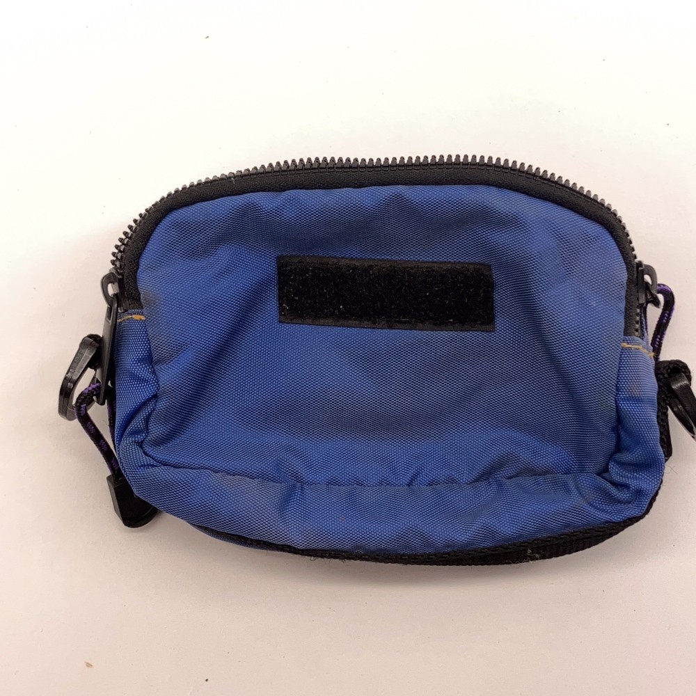 Retro mini zippered soft interior pouch with D rings
