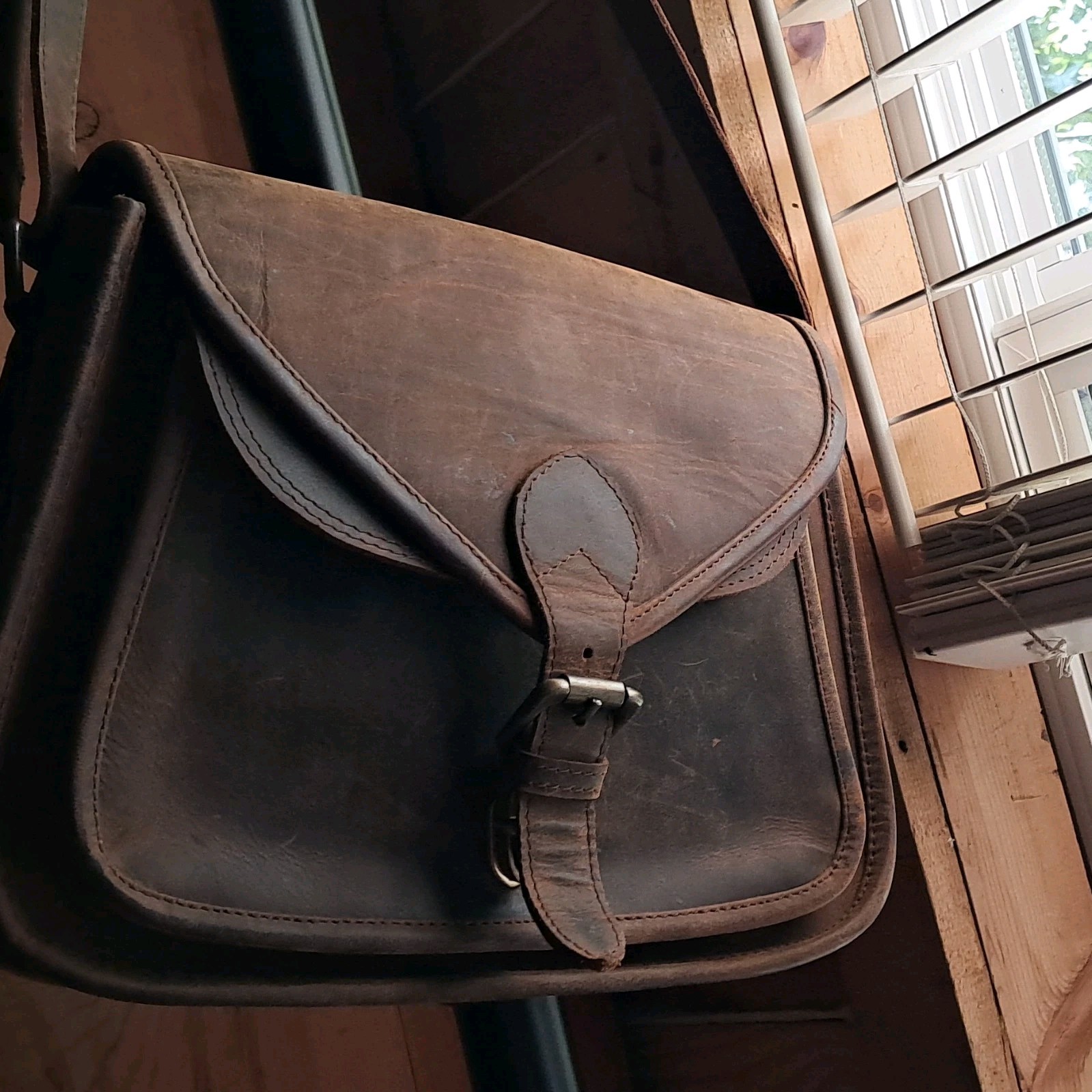 Handcrafted, Vintage Leather, Crossbody Satchel, messenger bag, purse