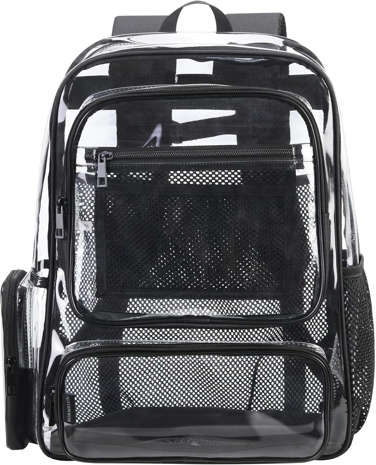Heavy Duty Clear Backpack Transparent Bookbag | See through Plastic Daypack Work