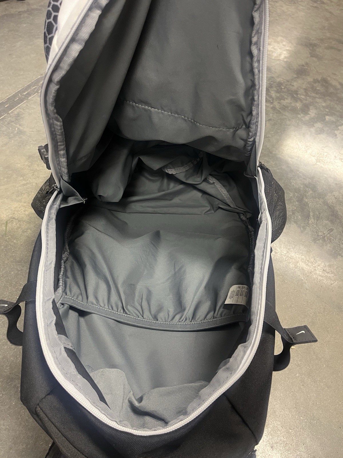 Nike Mike Trout Vapor Elite Baseball Backpack BA5436 School Book Bag Black White