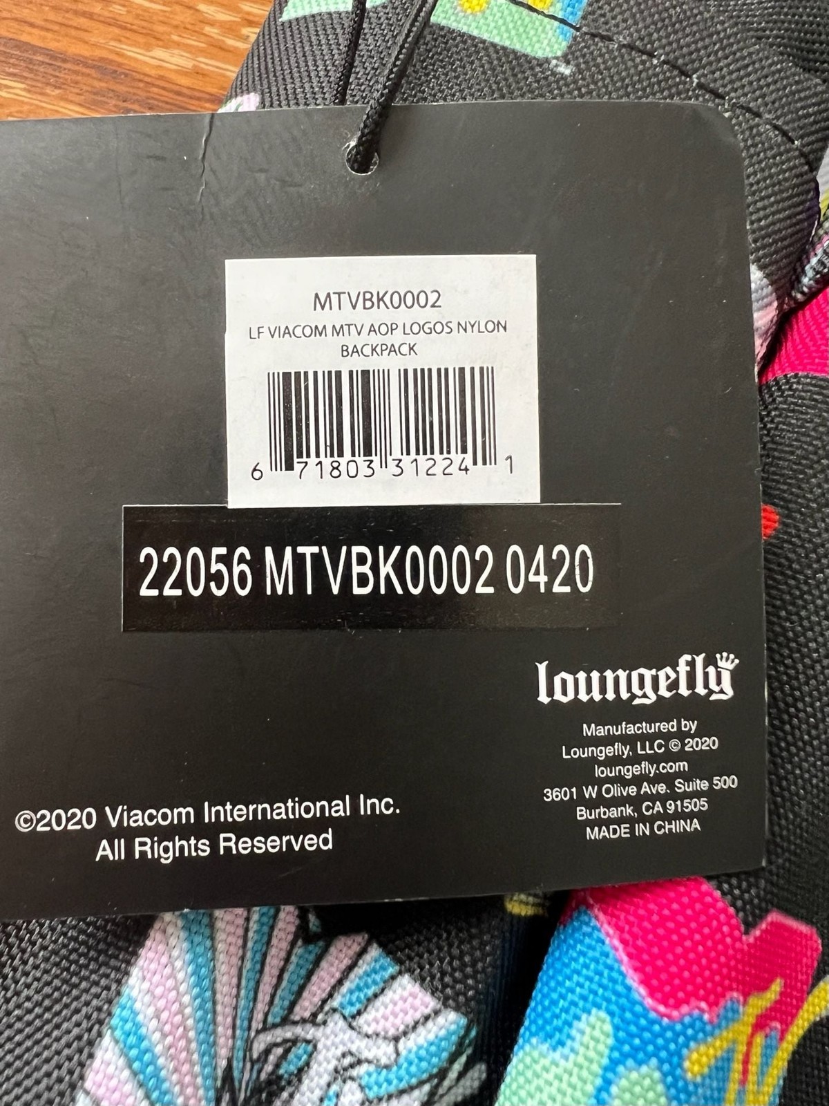 MTV Logos Backpack Adjustable Padded Straps