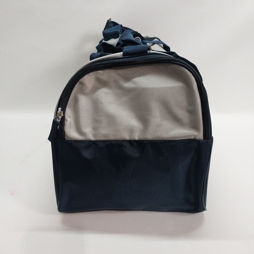 Perry Ellis Dark Navy Blue/Gray Weekend / Travel / Gym / Holdall Bag-NWT