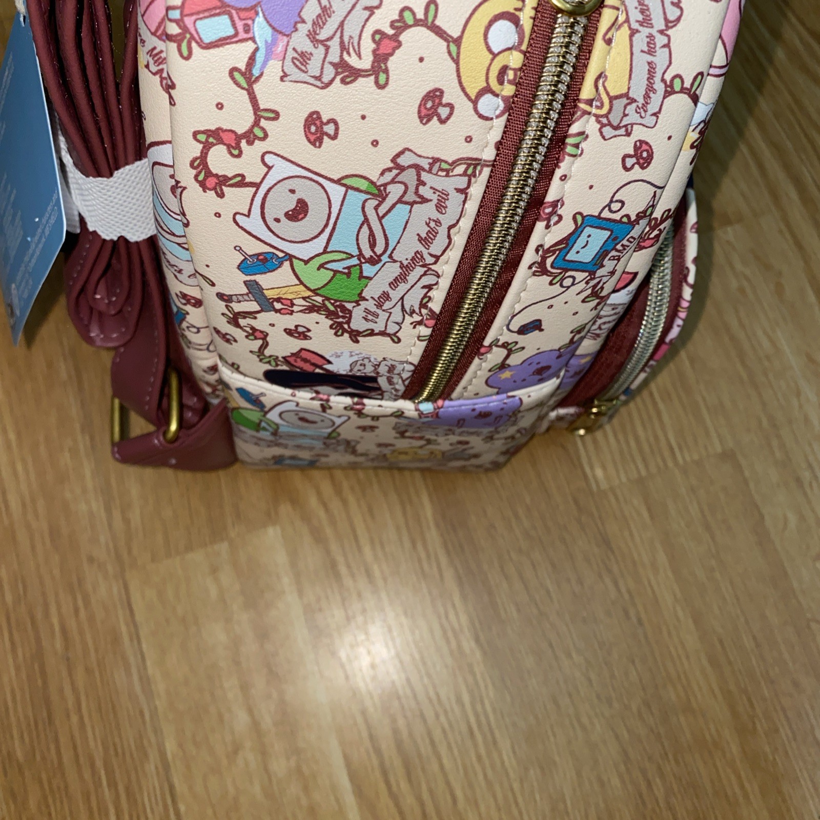 Loungefly Adventure Time Banner Mini Backpack PURPLE NONE