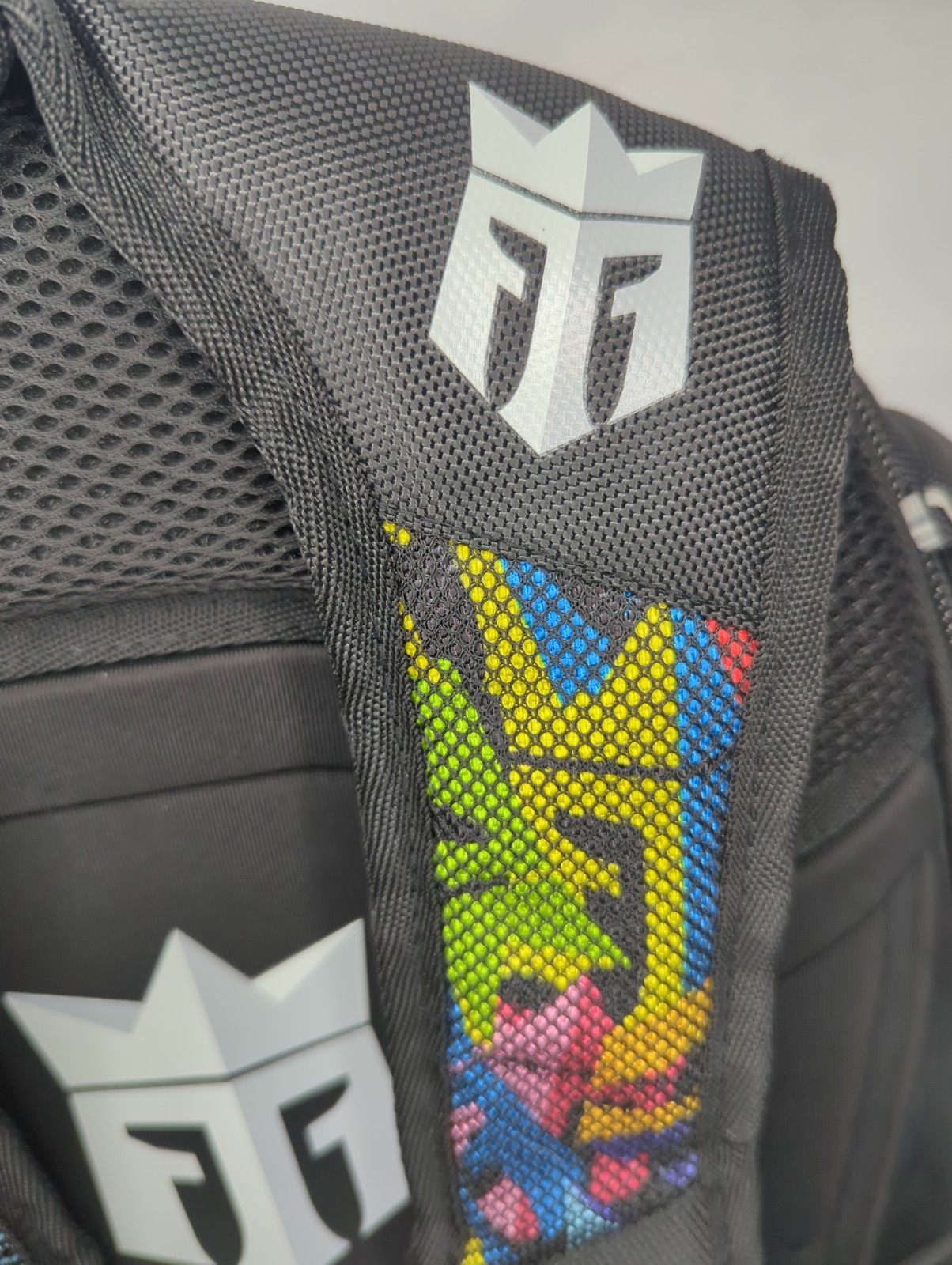 REIGN Total Body Fuel Backpack Energy Drink Gym Bag Bk Colorful Graffiti Monster