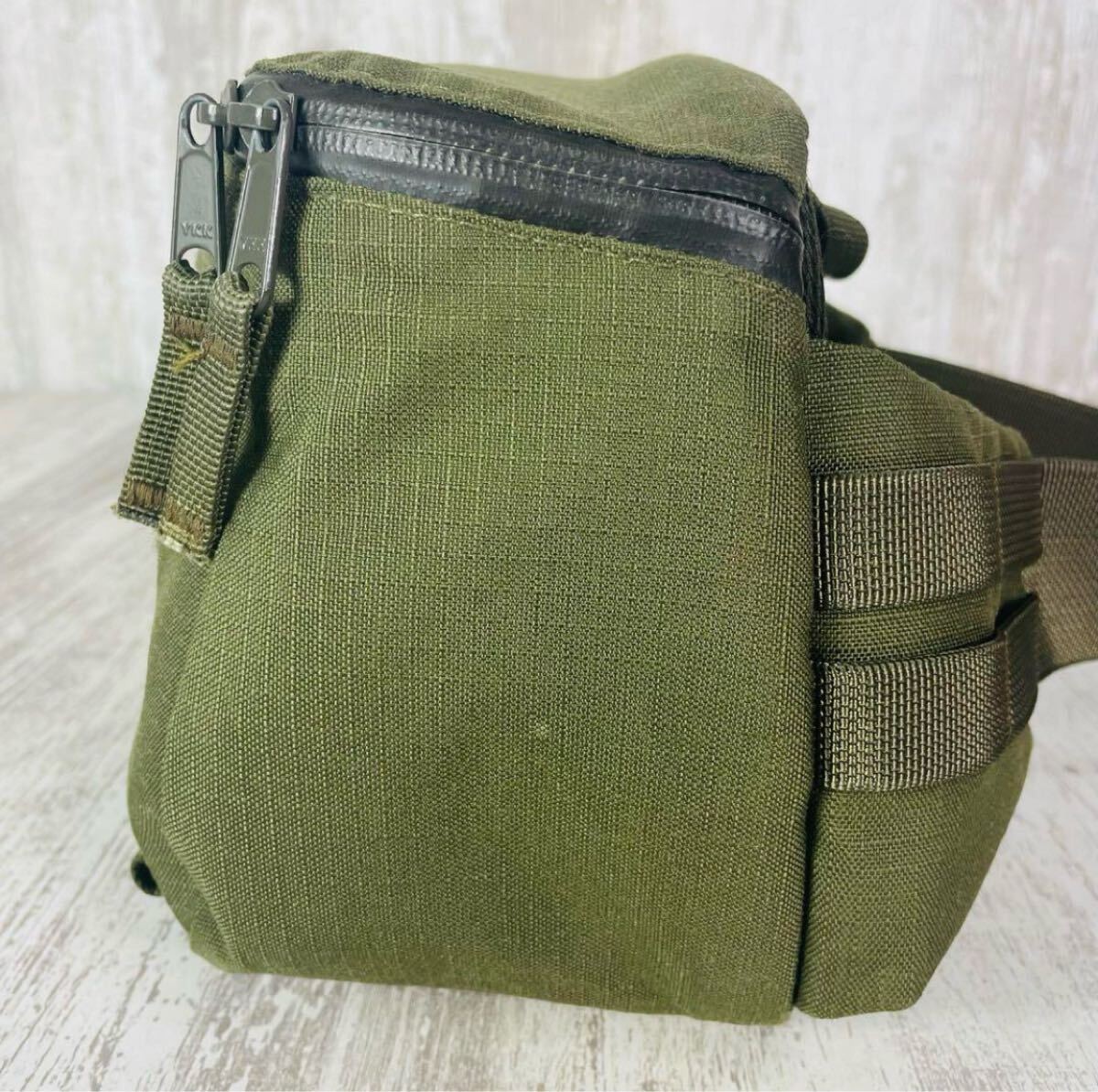 Filson Ripstop Nylon Compact Waist Pack Green 28 x 18 x 9 cm USED from Japan