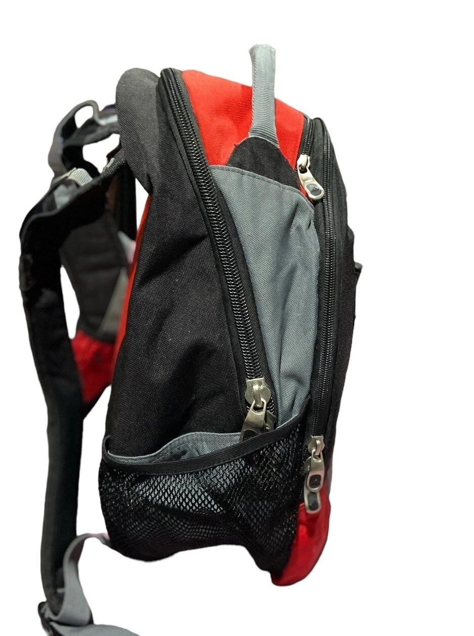 Adidas Prime Backpack with LoadSpring Straps, Red/Gray/Black Laptop School Bag