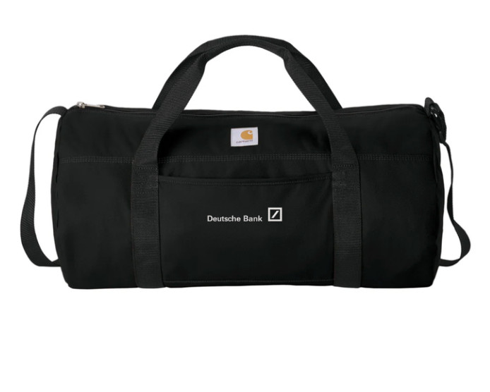 NWT 100% Authentic Deustche Bank NYC Deluxe Banker Bag Duffle Black / Black